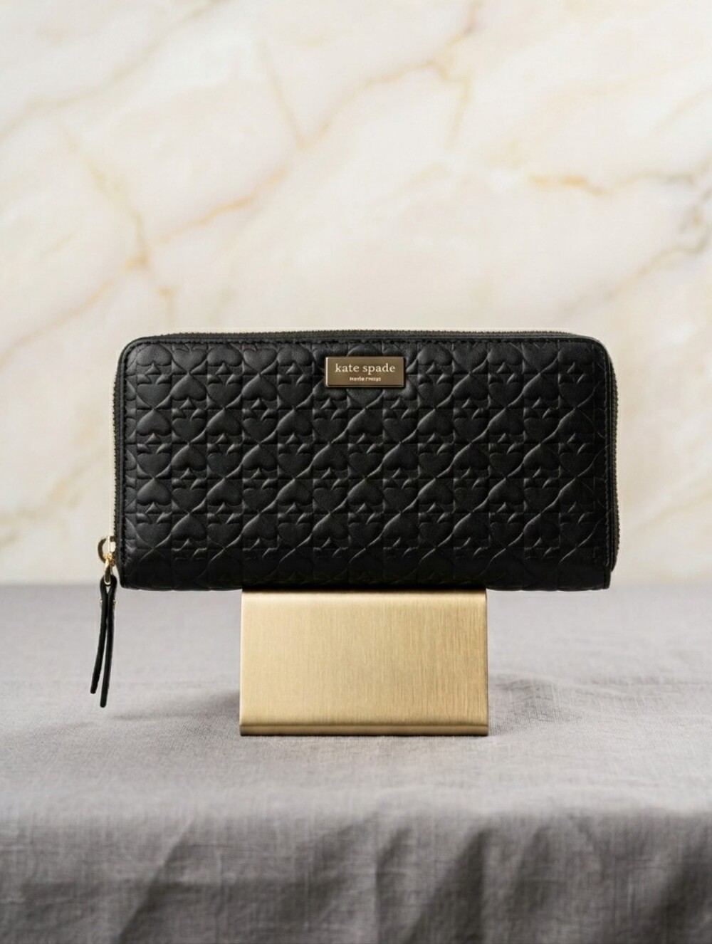 Kate Spade Black Spade Design Wallet